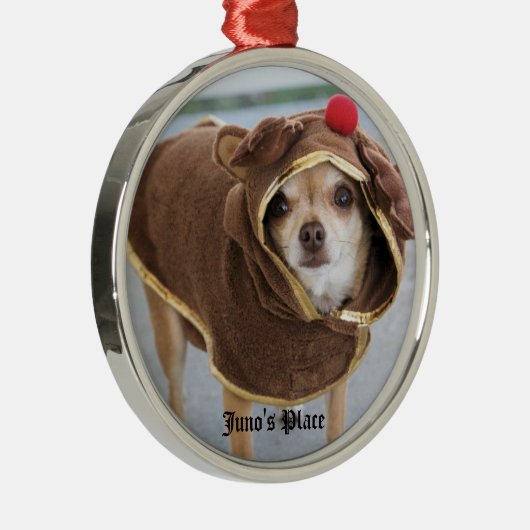 Juno Rotwild-Verzierung Silbernes Ornament (Rechts)