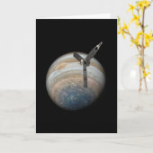 Juno Spacecraft at Planet Jupiter Karte (Gelbe Blume)