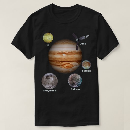 Juno Spacecraft Mission To Jupiter T-Shirt (Design vorne)