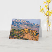 Juno-Tempel - Blanke Grußkarte Karte (Gelbe Blume)