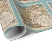 Juno und ihre Vögel Vintage Druckverpackungspapier Geschenkpapier (Rolleneckpunkt)