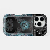 Junobeau Peshfyee Gothic Einzigartiges Monogramm iPhone Hülle (Rückseite (Horizontal))