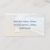 Junonia Beach Business Doppelseitige Karte (Rückseite)