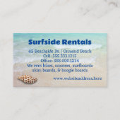 Junonia Beach Business Doppelseitige Karte (Vorderseite)