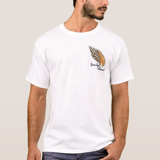 Junonia Muschel Sanibel Florida Spaß-Typt-stück T-Shirt (Vorderseite)