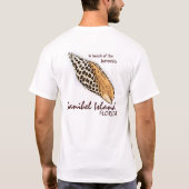 Junonia Muschel Sanibel Florida Spaß-Typt-stück T-Shirt (Rückseite)