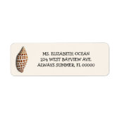 Junonia Seashell Cream Benutzerdefinierte Rücksend (Vorne)