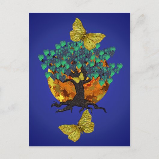Junos Nachtpostkarte Postkarte (Vorderseite)
