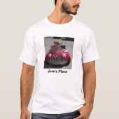 Junos Platz-Rot-Auto T-Shirt (Vorderseite)