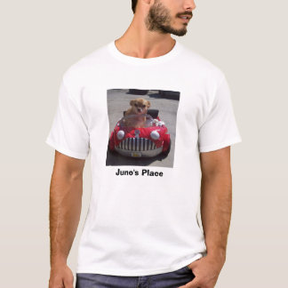 Junos Platz-Rot-Auto T-Shirt