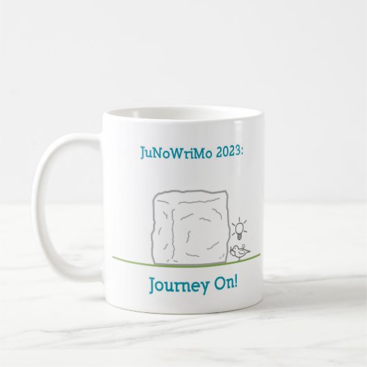 JuNoWriMo 2023 Tasse, 11 oz. Kaffeetasse (Links)