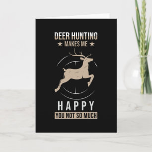 Junter Gift Sprichwort Funny Deer Jagd Karte
