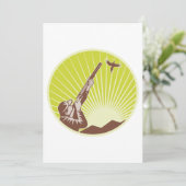 Junter schießt eine Gans Einladung (Stehend Vorderseite)