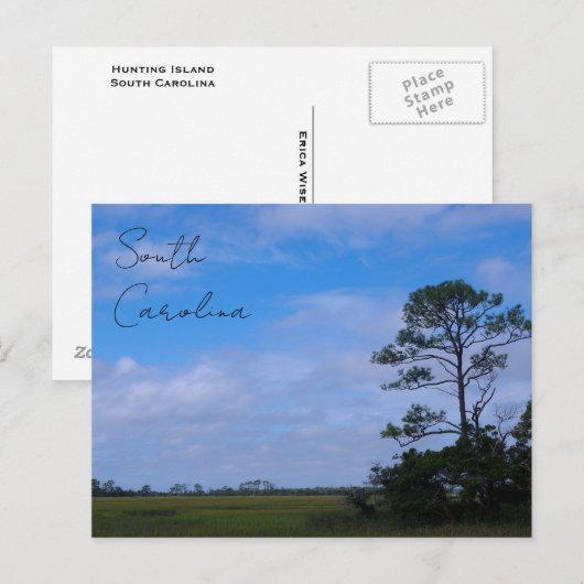 Junting Island Marsh Postkarte (Vorne/Hinten)