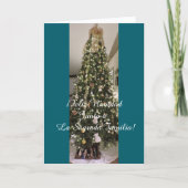 Junto a La Sagrada Familia en Navidad. Karte (Vorderseite)