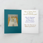 Junto a La Sagrada Familia en Navidad. Karte (Innenseite)