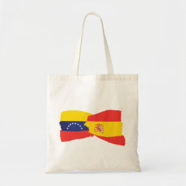 Juntos Venezuela und Spanien Venezuela Spain flag Tragetasche