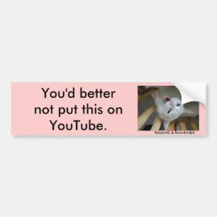 jupey1, sollten Sie dieses nicht auf YouTube Autoaufkleber
