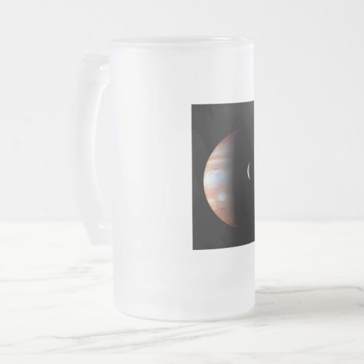 Jupiter 5th Planet mit Cassini Solar System Mattglas Bierglas (Vorderseite Links)