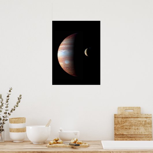 Jupiter 5th Planet mit Cassini Solar System Poster (Küche)