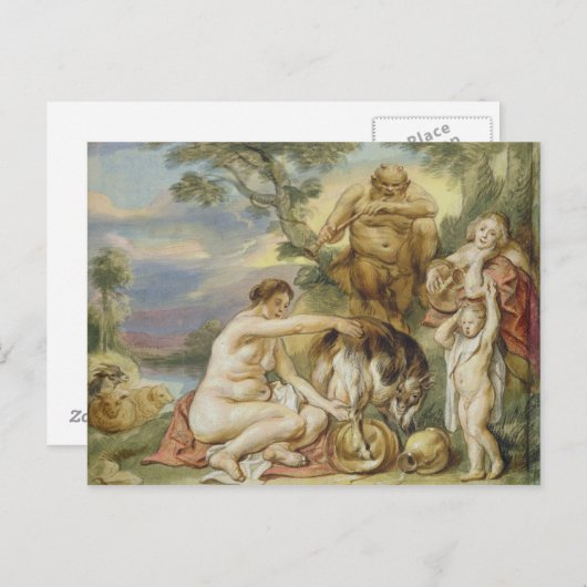 Jupiter als Kind Postkarte (Vorne/Hinten)