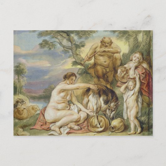 Jupiter als Kind Postkarte (Vorderseite)