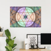 Jupiter and Earth Per Martineau Poster (Heimbüro)