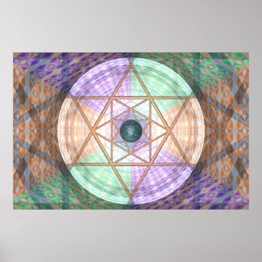 Jupiter and Earth Per Martineau Poster (Vorne)