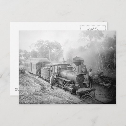 Jupiter and Lake Worth Railroad, 1897 Postkarte (Vorne/Hinten)