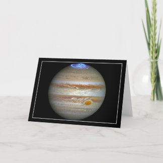 Jupiter Auroras Grußkarte Feiertagskarte