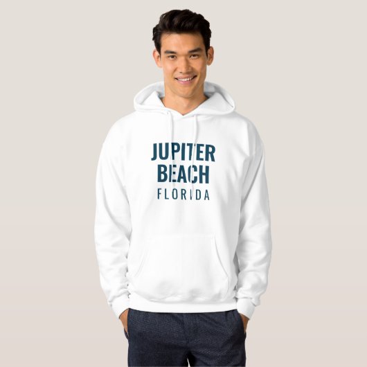 Jupiter Beach Florida Hoodie (Vorne ganz)