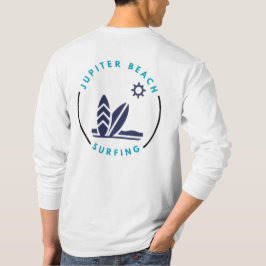 Jupiter Beach Florida Surfing T - Shirt
