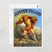 Jupiter Cigars, 1868 Postkarte (Vorne/Hinten)