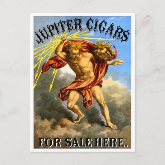 Jupiter Cigars, 1868 Postkarte (Vorderseite)