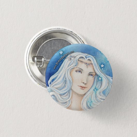 Jupiter Deo, Göttin der Furt Button (Vorne & Hinten)