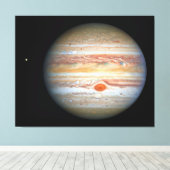 Jupiter & Europa Leinwanddruck (Insitu (Holzboden))