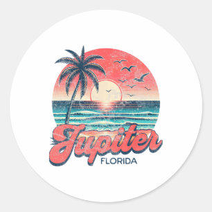 Jupiter Florida _1  Runder Aufkleber