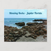 Jupiter Florida BlowRocks fotografisch Postkarte (Vorderseite)