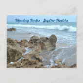 Jupiter Florida BlowRocks fotografisch Postkarte (Vorderseite)