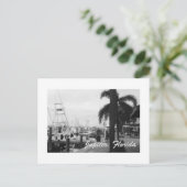 Jupiter, Florida Boat Dock Foto Postkarte (Stehend Vorderseite)