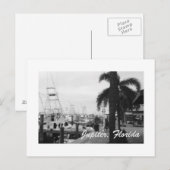 Jupiter, Florida Boat Dock Foto Postkarte (Vorne/Hinten)