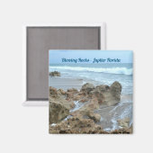 Jupiter Florida Fotografie mit blühenden Rocks Magnet (Vorderseite/Rückseite)