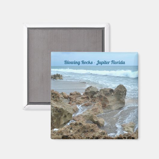 Jupiter Florida Fotografie mit blühenden Rocks Magnet (Vorderseite/Rückseite)