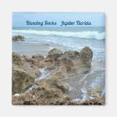 Jupiter Florida Fotografie mit blühenden Rocks Magnet (Vorne)