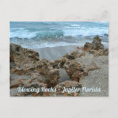 Jupiter Florida Fotografie mit blühenden Rocks Postkarte (Vorderseite)