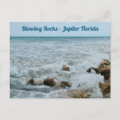 Jupiter Florida Fotografie mit blühenden Rocks Postkarte (Vorderseite)