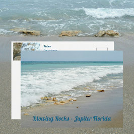 Jupiter Florida Fotografie mit blühenden Rocks Postkarte