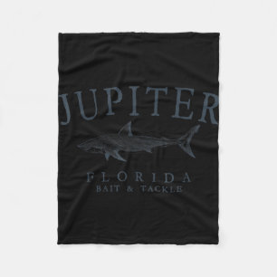 Jupiter Florida Hai vintage Angeln Schiefer Fleecedecke