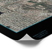 Jupiter, Florida Karte Satellitenposter Poster (Ecke)