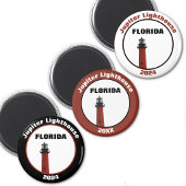 Jupiter Florida Lighthouse Fotografisch weiß Magnet